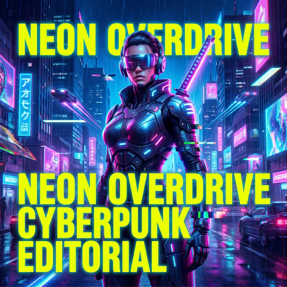 Cyberpunk Neon Editorial